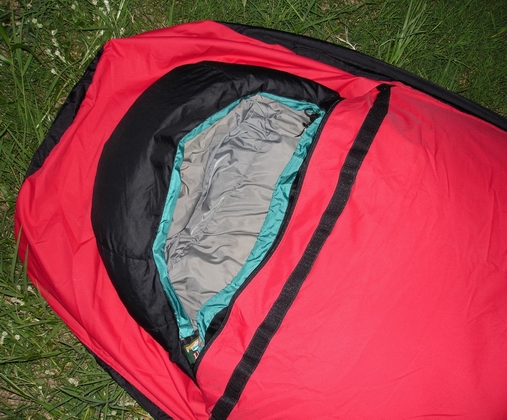 Large Opening - if there are no mosquitoes, you can put your sleeping bag on the hood of the Bivy Sack and the mosquito netting.