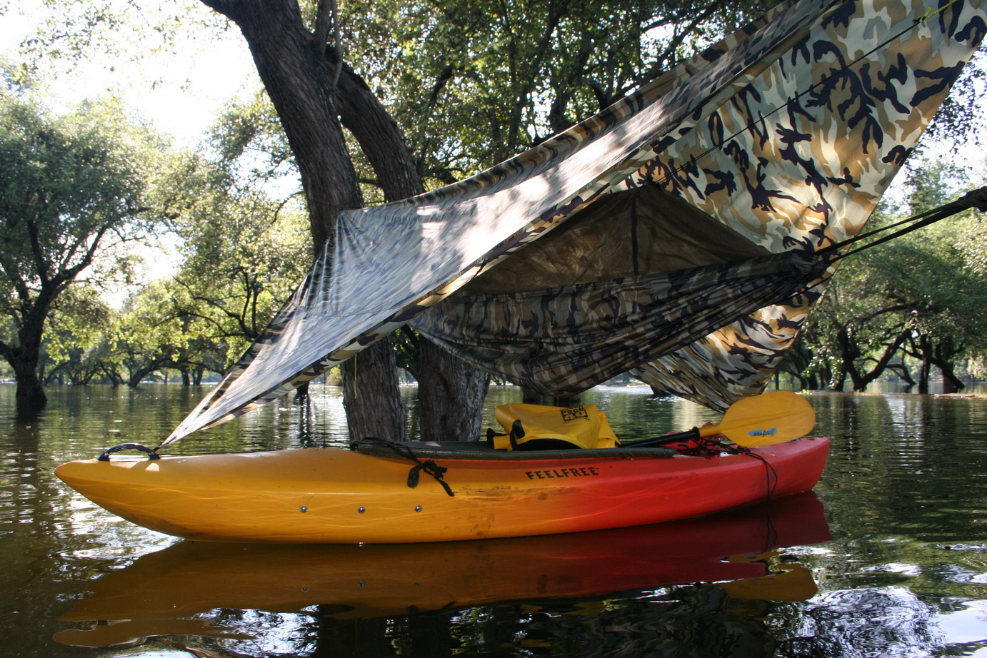 Hammock Camping without Trees